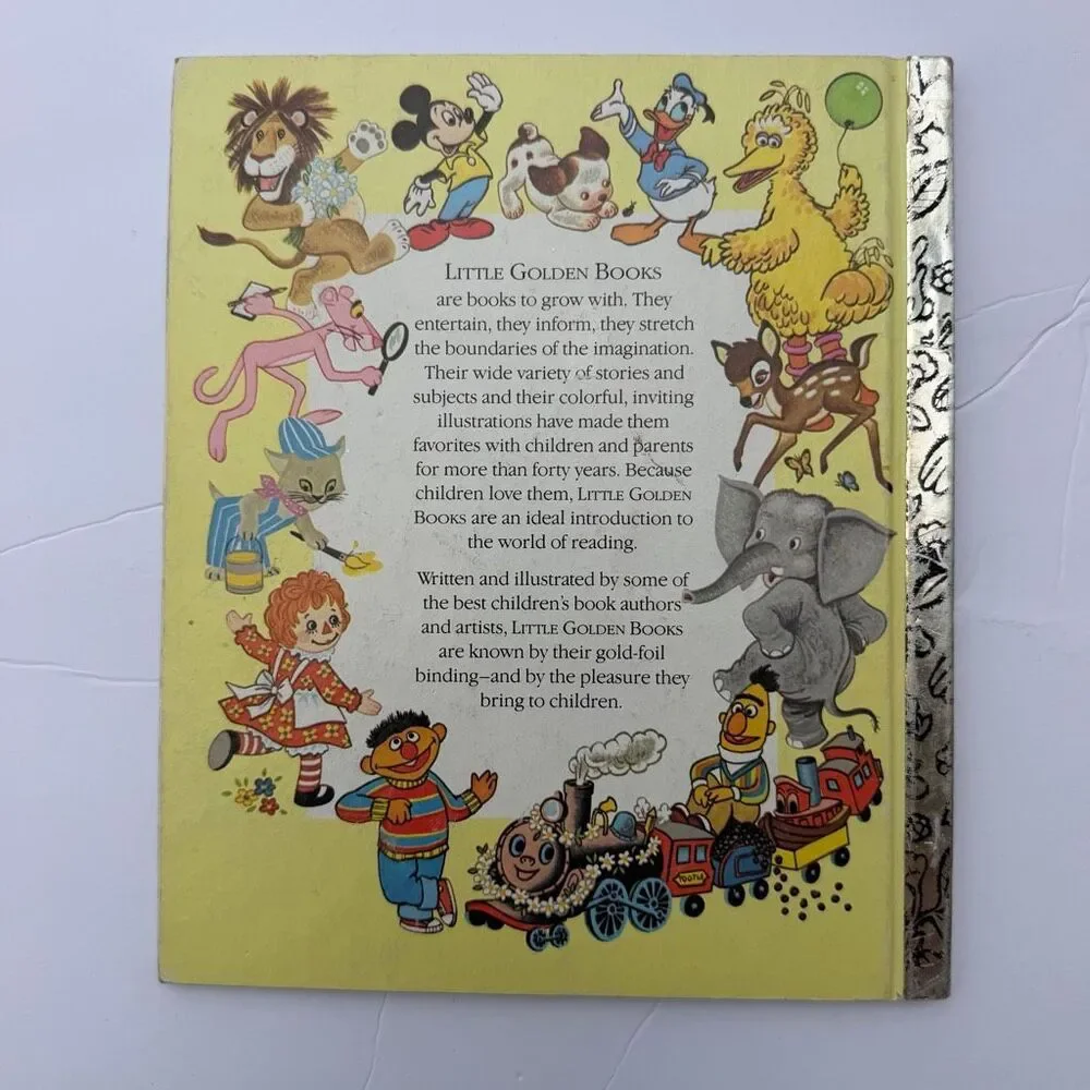 Vintage Sesame Street Little Golden Books Cookie Monster Big Bird Retro Nursery
